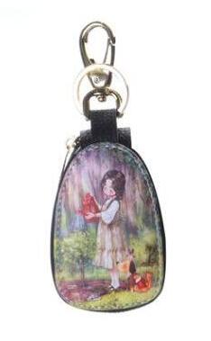 1pc Retail Universal Auto Key Cases Carton Pattern Small Wallets Cars Key Protection Bags Man's and Women's Beautiful Holders: 0006