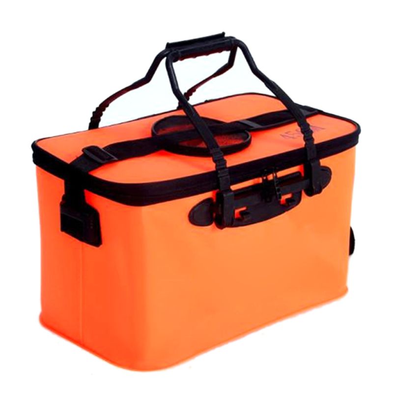 Live Fish Bucket Fishing Box EVA Outdoor Fishing Gear Large Portable with Handle Waterproof Folding Buckets W0YB