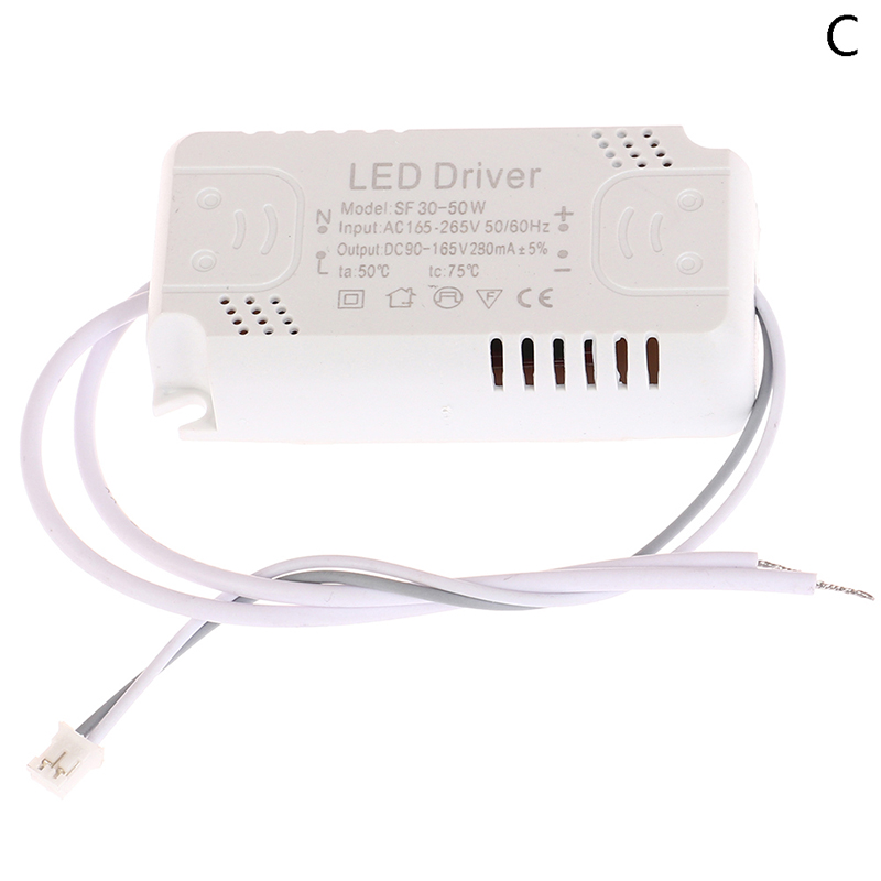 Carte de Pilote LED, 300mA, 8-24W, 20-36W, 30-50W, 36-60W, 50-70W, 60-80W, Éclairage d'Unité d'Alimentation, 1 Pièce: Black