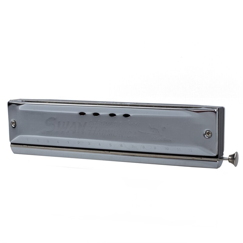 Chromatic Harmonica Silver tone 16 hole 64 Mouth Music Instruments