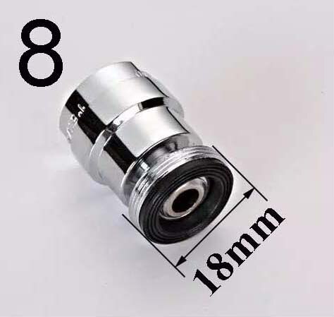 brass faucet adapter 12/14/16/18/20/22/24mm 360 degree swivel aerator female or male thread: 18mm male