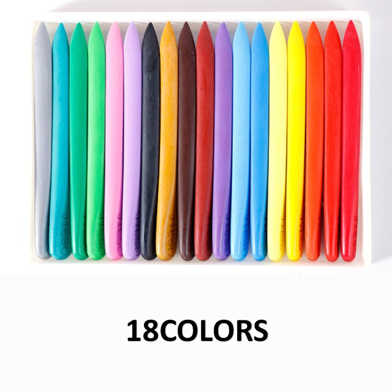 Washable Plastic Crayons Drawing Set Colors For Paint School Children Art Stationery Supplies Kids Wax Pencils: JYJPSLLB18