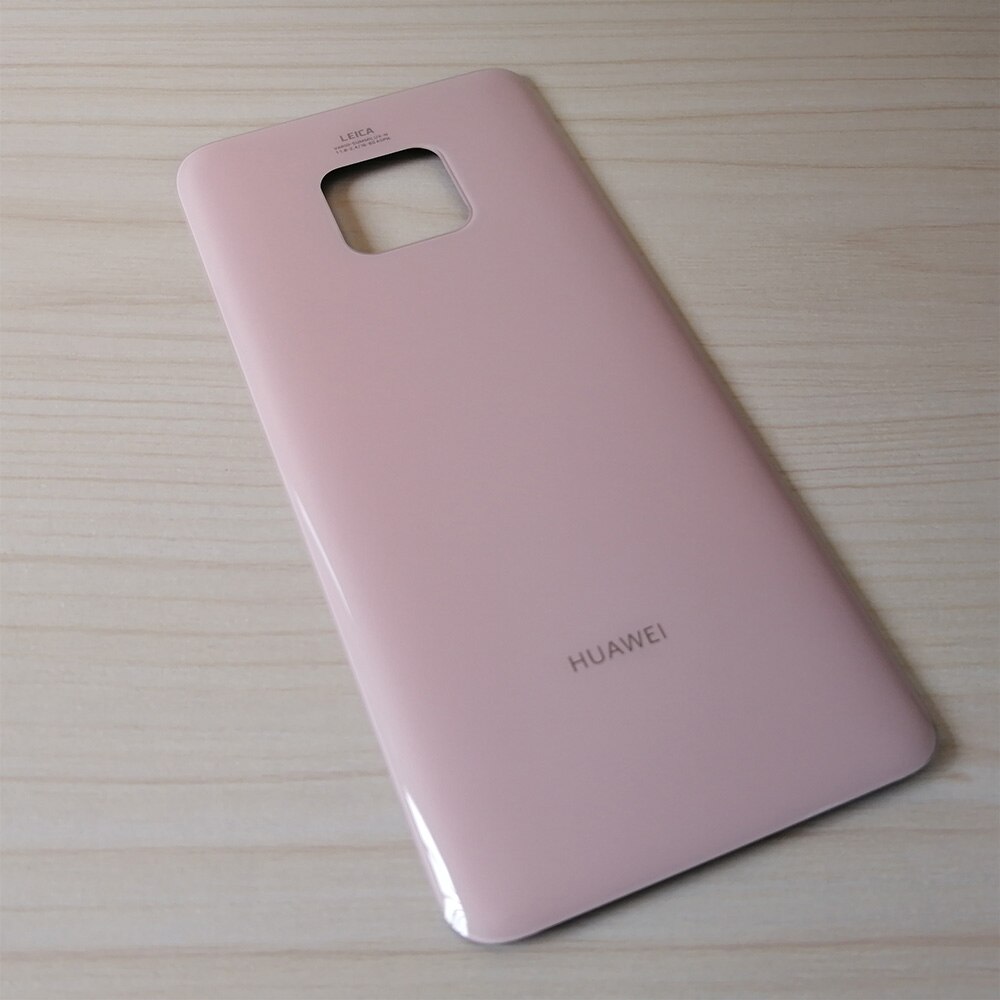 Original mate 20 pro skal till huawei mate 20 pro baksida glas reservdelar batteridörr riktigt med lim: Rosa kompis 20 pro