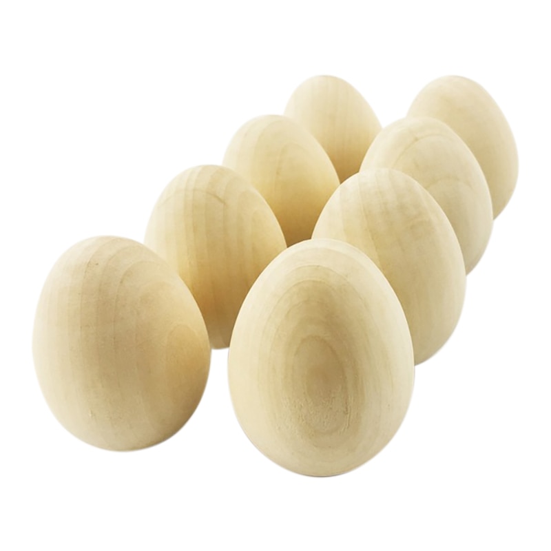 Let'S Make 10 Wooden Easter Eggs, Diy Unfinished Wooden Eggs, And Decorate Their Own Toys.