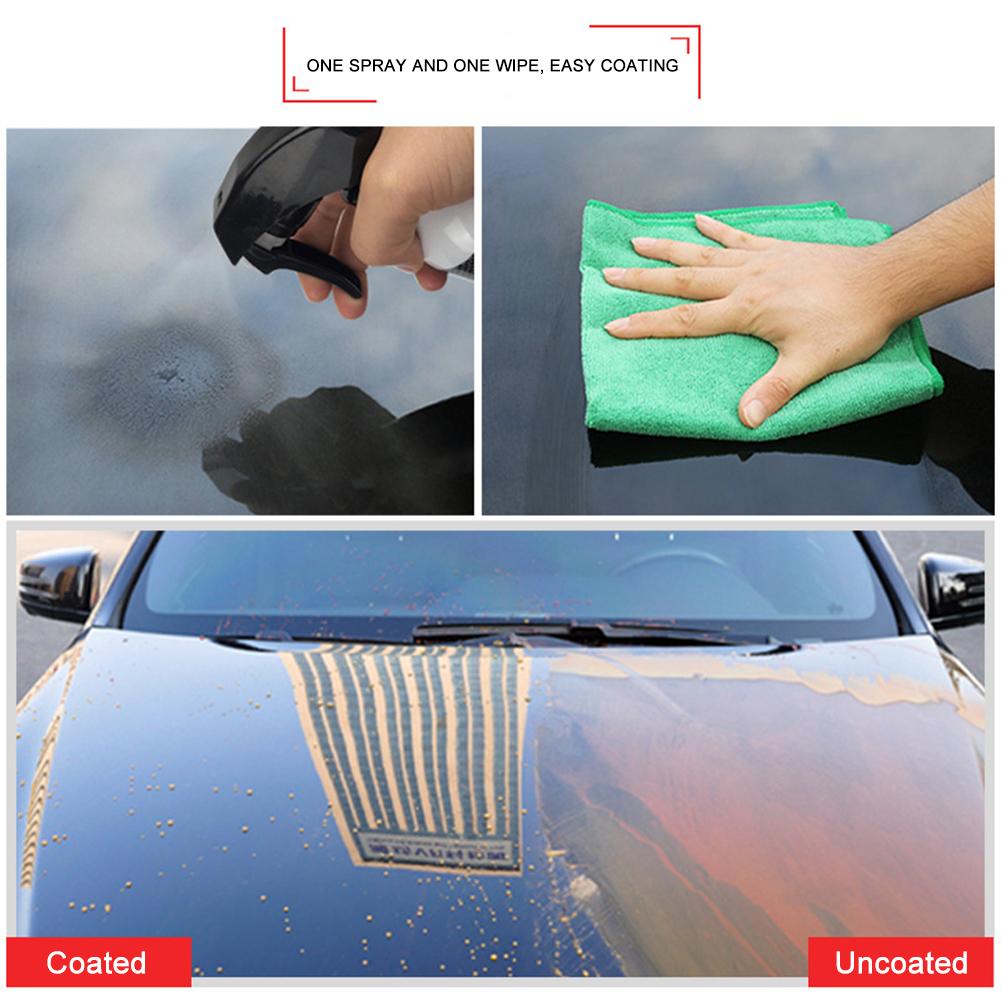 50ML 9H + 10H Hardness Car Liquid Glass Coating Glass Nano Fluorine Plated Crystal Ceramic Kit Car Paint 11pcs/set
