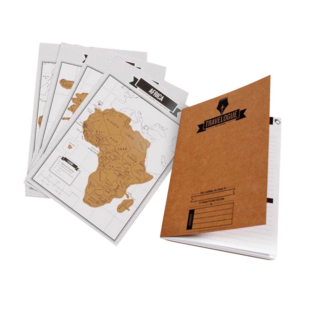 Journal Dagboek Scratch Schrapen Kaart Wereldkaart Reisverslag Reizen Log Notebooks Educatief Speelgoed Voor Kinderen