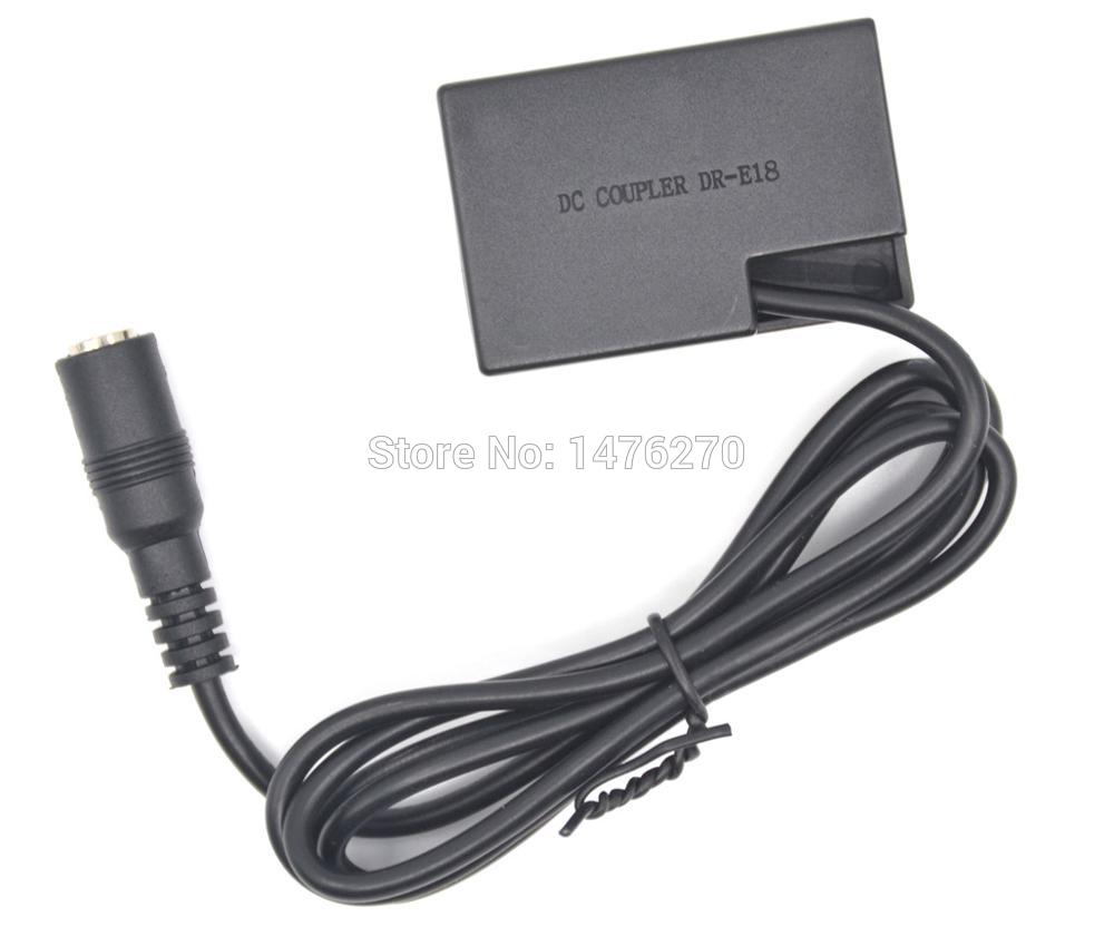 10 stk dr -e18 dc koblinger lpe 17 lp-e17 dummy batteri fit strømlader for canon eos 760d rebel  t6i 750d 8000d t6s kiss  x8i 77d