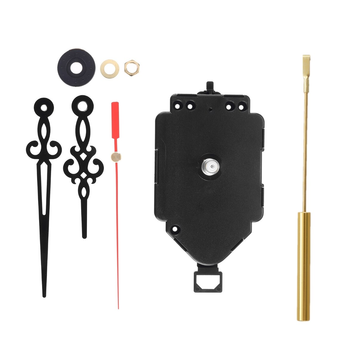Reloj clásico de péndulo largo, mecanismo de reparación de movimiento, piezas DIY, reloj de pared, Motor, accesorios para el hogar, reloj de cuarzo