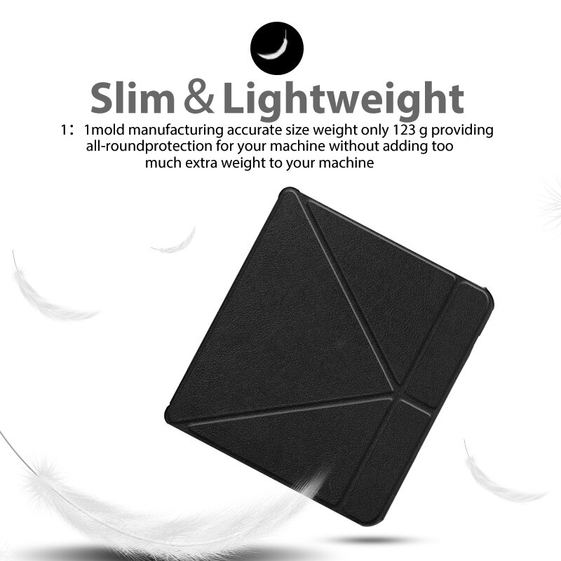 Case Voor Alle 7 "Kobo Libra H2O Ebooks Pu Lederen Multi-Angle Stand Cover Voor tolino Vision 5 Auto Sleep/Wake + Stylus