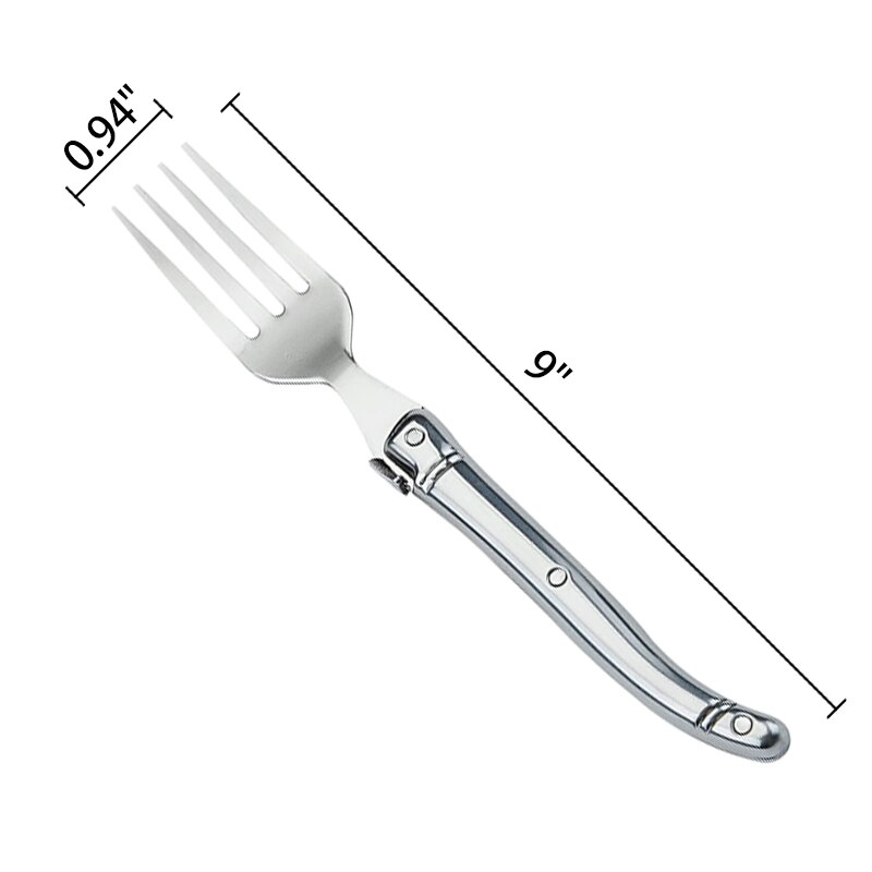 Laguiole Stainless Steel Steak Forks set Silver Dinner Fork Tableware Hollow Handle Cutlery Silverware 2/4/6/10pcs 9inch