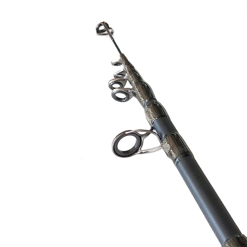 Kolstav teleskopisk fiskespö gjutning spinnspö resestången 5-25g metspö 1.6m-2.7m