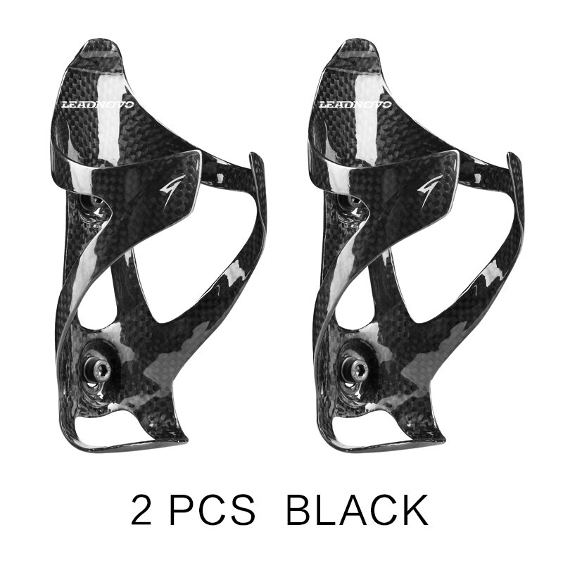 Carbon Water Bottle Cage Bicycle Bottle Holder MTB Road Carbon Bottles Cages Bike Bottles Holder 25g Bicycling Bidon Cycling: black 2 pcs