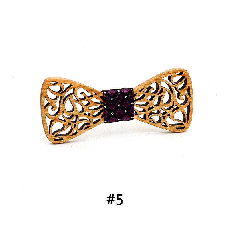 Kinderen jongens houten strikken voor kinderen strikken vlinder stropdas hout mooie bruiloft feest stropdassen gravata borboleta: 5