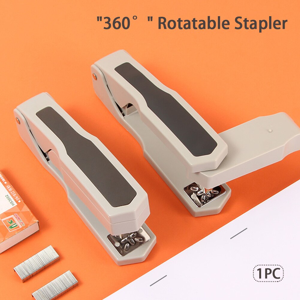 Portable 25 Sheet Binding Supplies Bookbinding Machine Book Sewer Business Office Heavy Duty Stationery Rotary Stapler Tacking