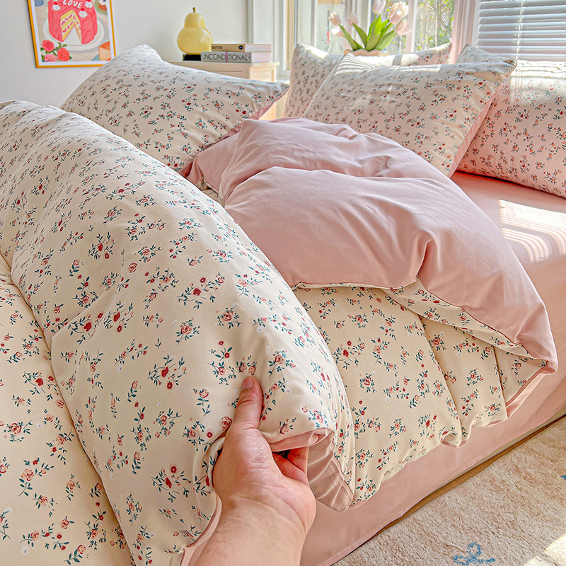 1 Stück lila Lavendel bedruckter Bettbezug Einzel-/Königin-/König-Größe-Bettbezug für Doppelbett, Blumen-Housse de Couchette220 x 240 cm