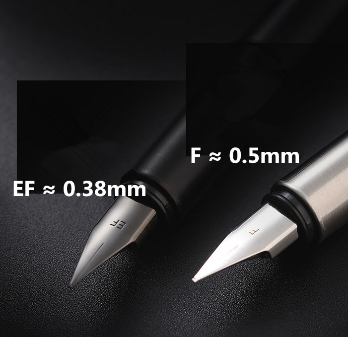 Jinhao 35 Black Silver Colors Business office EF / F Nib Fountain Pen student School Stationery Supplies ink calligraphy pen