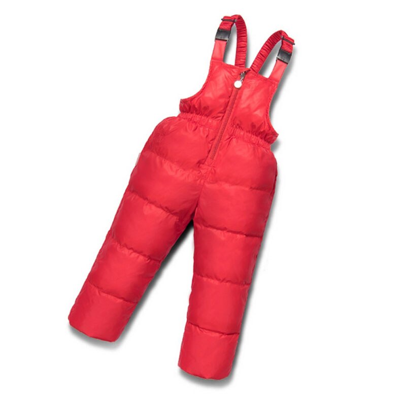 Baby Boys Girls Winter Down Pants Children Thicken Overalls Outerwear Toddler White Duck Down Pant Kids Warm Trousers Jumpsuit