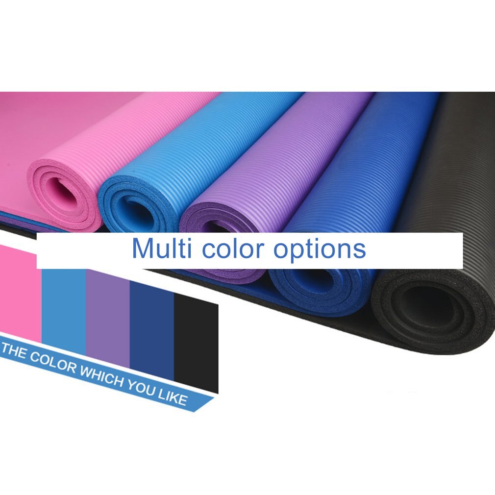 Durable High Density Eco-friendly Anti-Slip Nontoxic Exercise NBR Yoga practical Mat for Yoga Pilates