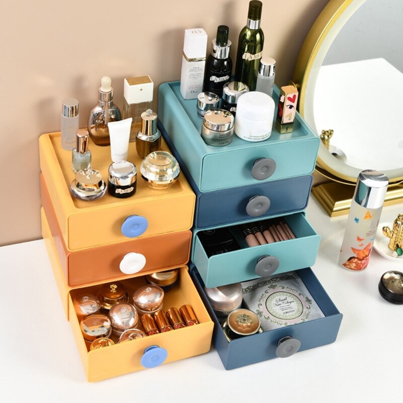 Japanese Style Drawer Storage Box Stackable Desktop Organizer Stationery Pen Mobile Phone Jewelry Sundries Container