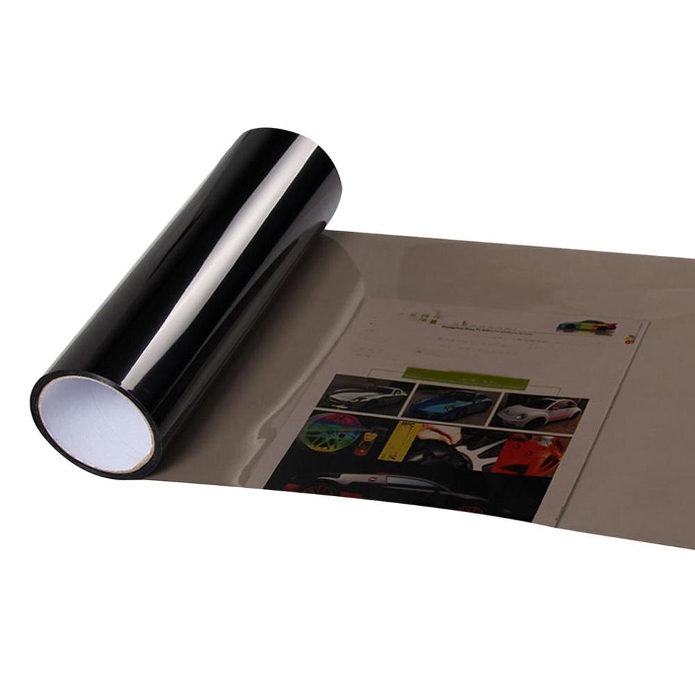 Linterna del coche de la luz trasera tinte de vinilo película única etiqueta linterna del coche de la película de cambio color de luz de la luz de niebla de La etiqueta engomada: light black