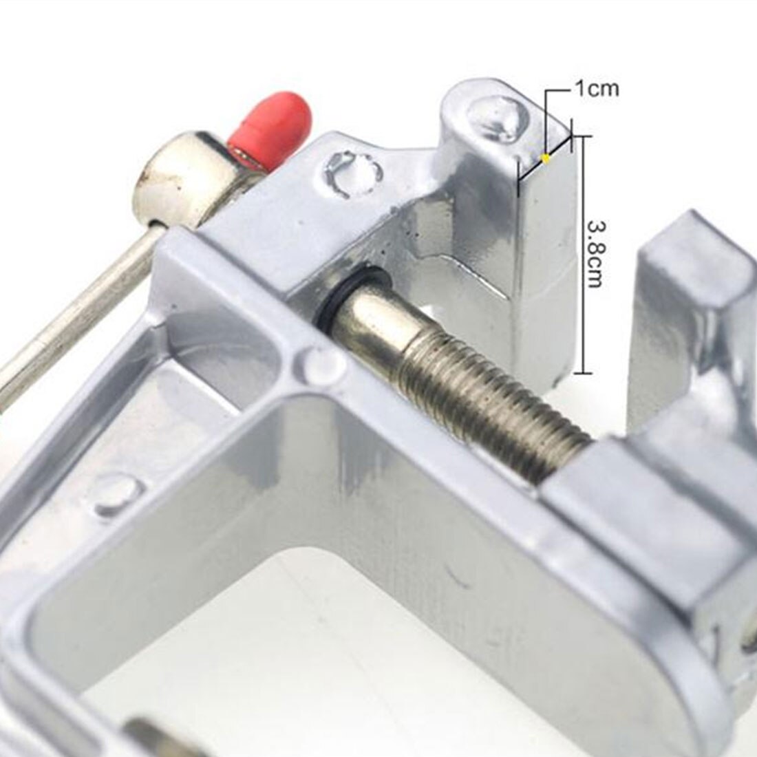 Aluminium miniature små juvelerer hobby klemme på bordbænk skruestik mini værktøj skruestik 30mm klemme åbning