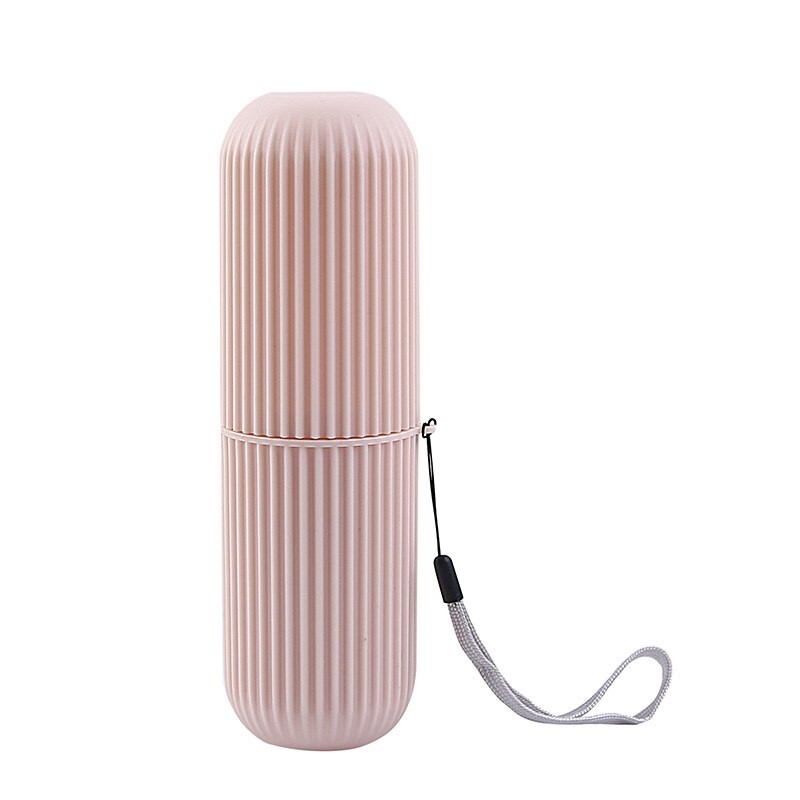 Semplice di Modo di Viaggio Spazzolino Da Denti di Protezione Della Copertura di Scatola di Lavaggio Sacchetto di Trucco Delle Donne Degli Uomini di Stoccaggio di Cortesia accessori Da Viaggio: pink