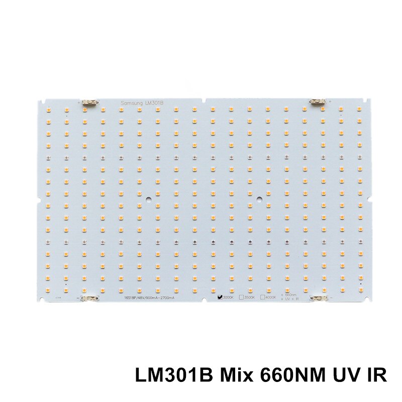 Samsung QB288 V2 quantum led grow lamp plate LM301B 3000K 3500K 660nm UV IR pre-drilled radiator Meanwell 320w 480w power supply: lm301b 3000K UV IR