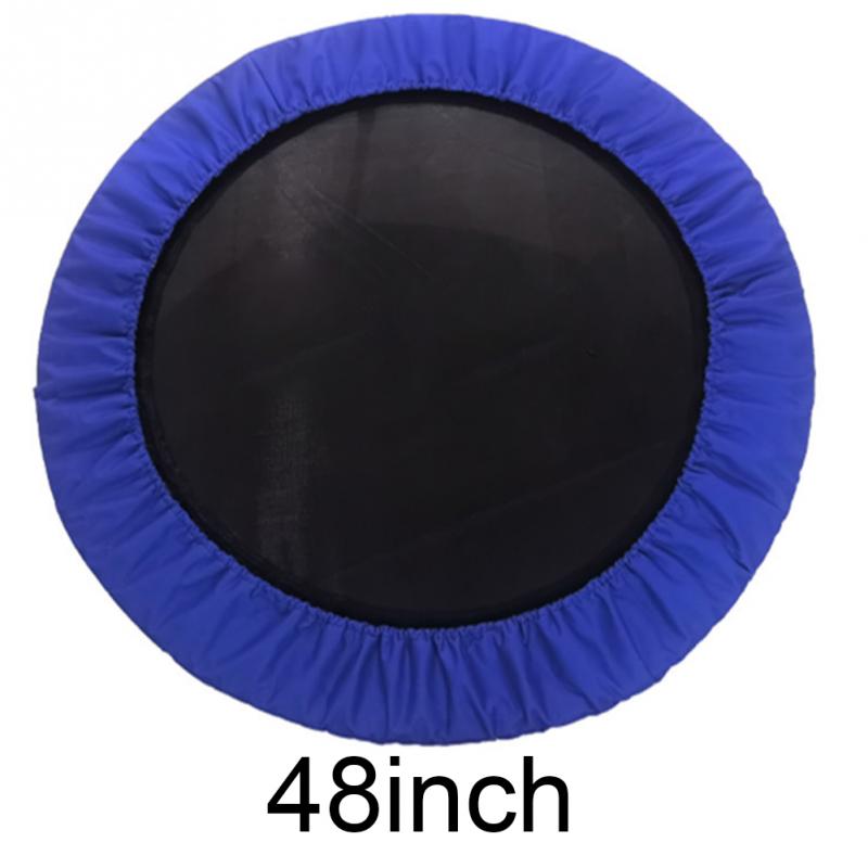 Novo ao ar livre impermeável removível trampolim capa 3 camada de segurança absorvente de choque almofada azul oxford pano pe material ambiental: 48inch