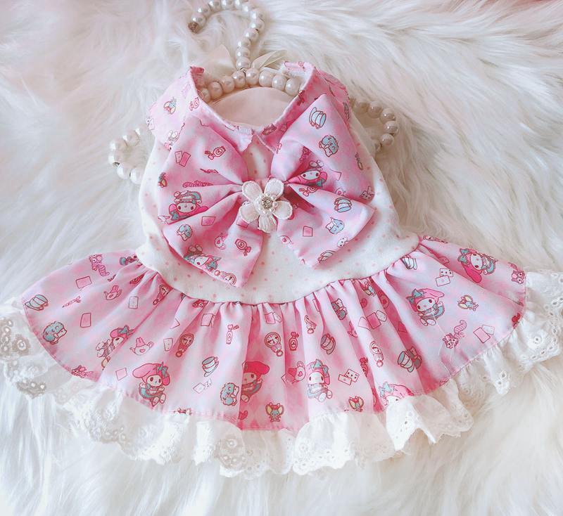 Jupe diagonale pour Beagle, vêtements pour animaux de compagnie, tailles Xs à xl, printemps et été: Rose / XL