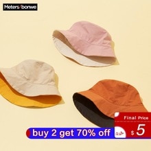Metersbonwe lente koppels unisex opvouwbare emmerhoed vrouwen outdoor zonnebrandcrème katoen één pet twee draag hoeden