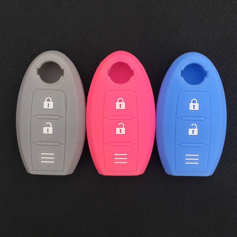 Housse de protection pour clé de voiture en Silicone, 3 boutons, pour Nissan Micra Murano Juke Alissa Pulsar x-trail note almera Altima, télécommande