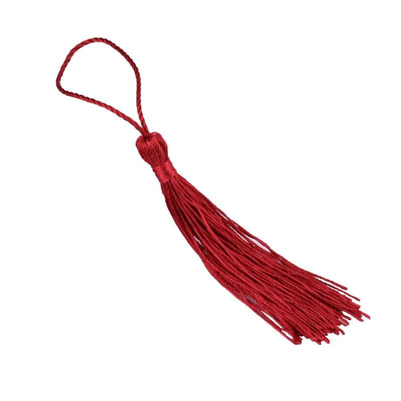 Buddha Bead Counter Decoration Polyester Tassels with Hanging Ring Silk Sewing Bang Trim Decorative Key Tassels Decor: DR