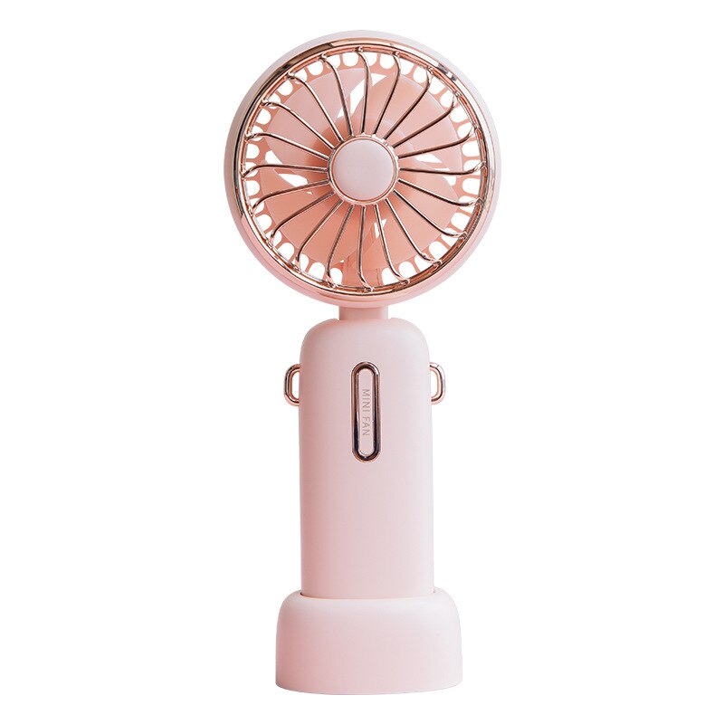 Handheld Fan - 4800mAh Rechargeable Battery - Quiet Operation - Portable USB Mini Fan: Pink