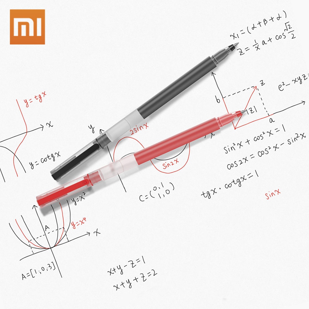 Xiaomi mijia super hållbar skrivskylt penna mi pen 0.5mm signaturpennor smooth switzerland mikron refill japan mikuni tryckfärg