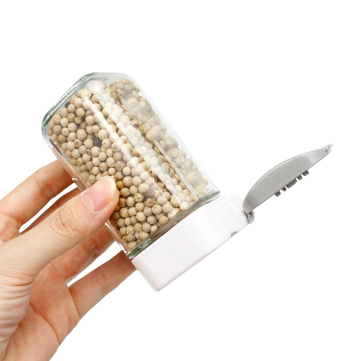 1 SET Spice Storage Rack Stand Holder + 8 Bottles Kitchen Seasoning Organizer Shelf