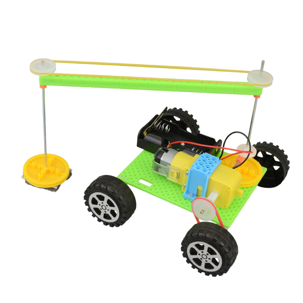 DIY Electric Sweeping Robot Model, Kids Student Science Educational Toy