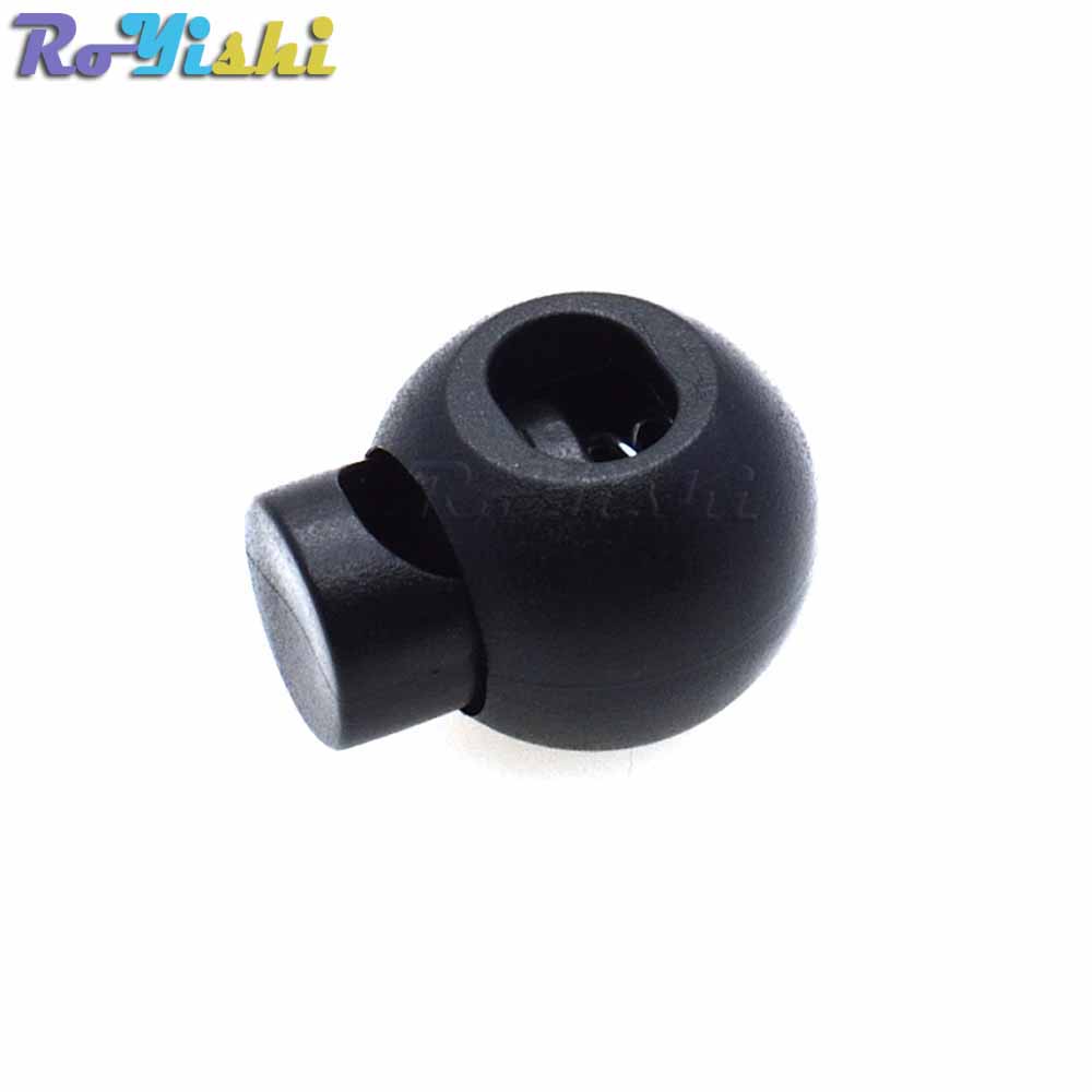 10 stks/pak Plastic Cord Lock Ball Ronde Toggle Stopper Toggle Clip Wijd Voor Rugzak/Kleding