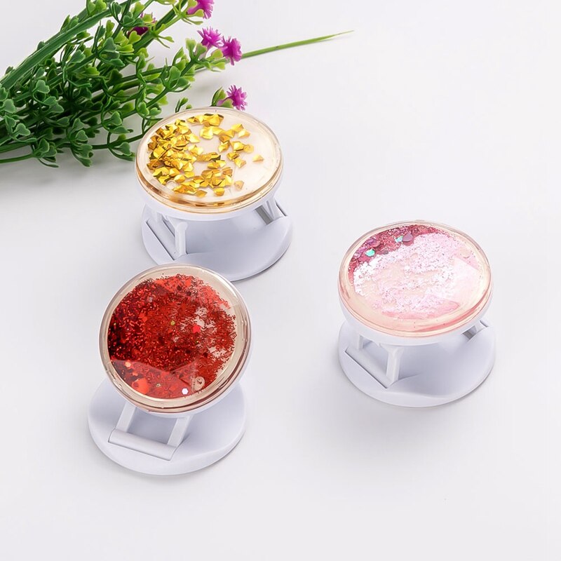 Luxe Glitter Drijfzand Telefoon Houder Ring Grip Opvouwbare Stand Sterren Houders Voor Smartphones En Tablets Mobiele Telefoon Iphone