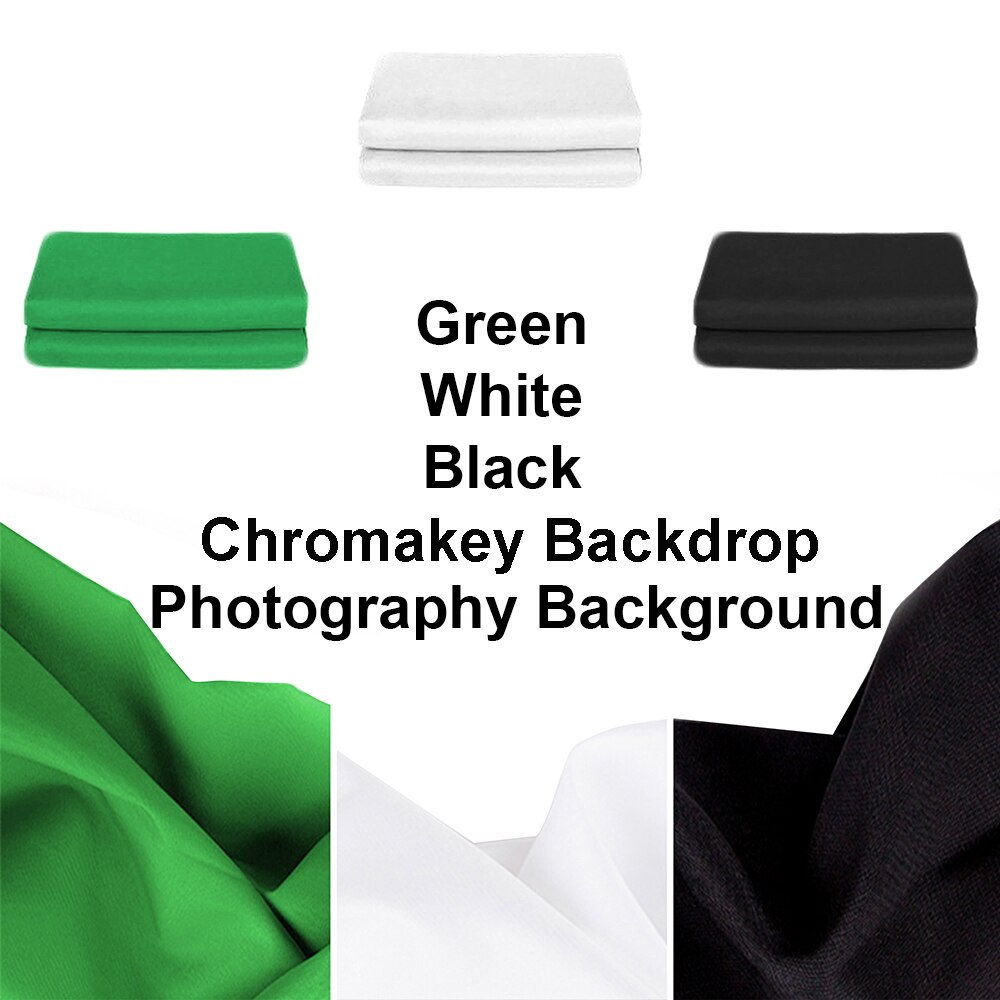 Chromakey Backdrops Photography Backdrop Background Green /White /Black 45*50cm 50*100cm 70*100cm 100*150cm