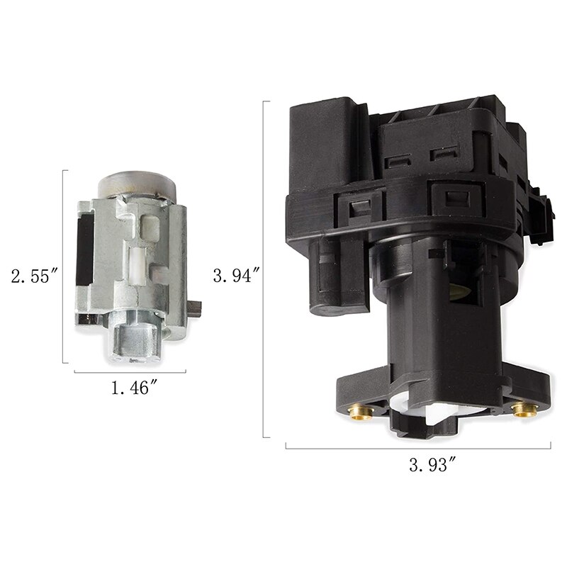 Ignition Lock Cylinder and Switch Key 12458191 22599340 for Chevrolet Ignition Lock Cylinder with 2 Keys