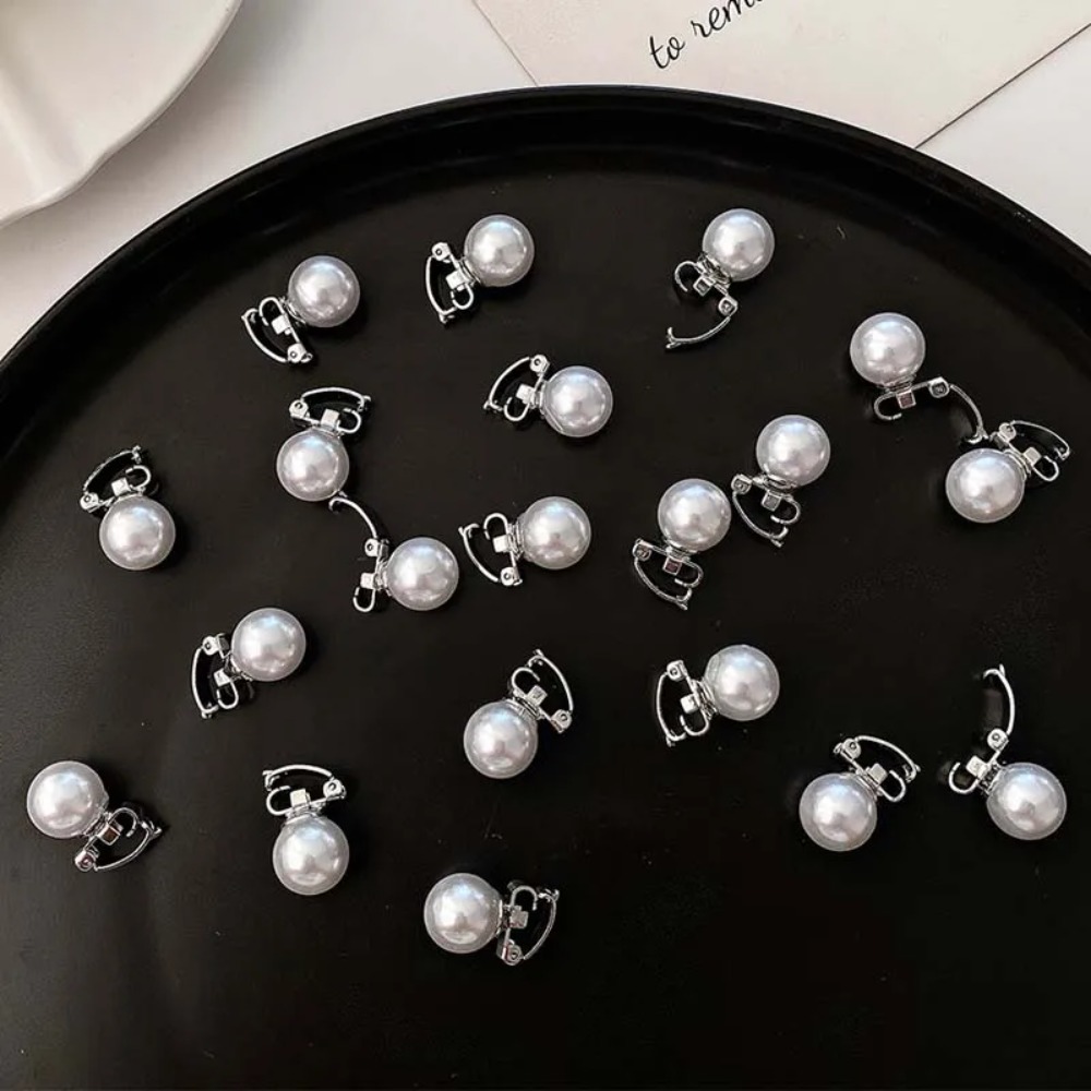 Épingles à cheveux à petite perle blanche, 20 pièces, Mini Clips, couvre-chef, Dreadlocks, perles, tressage, breloque, boucles de cheveux de mariée, bijoux pour cheveux