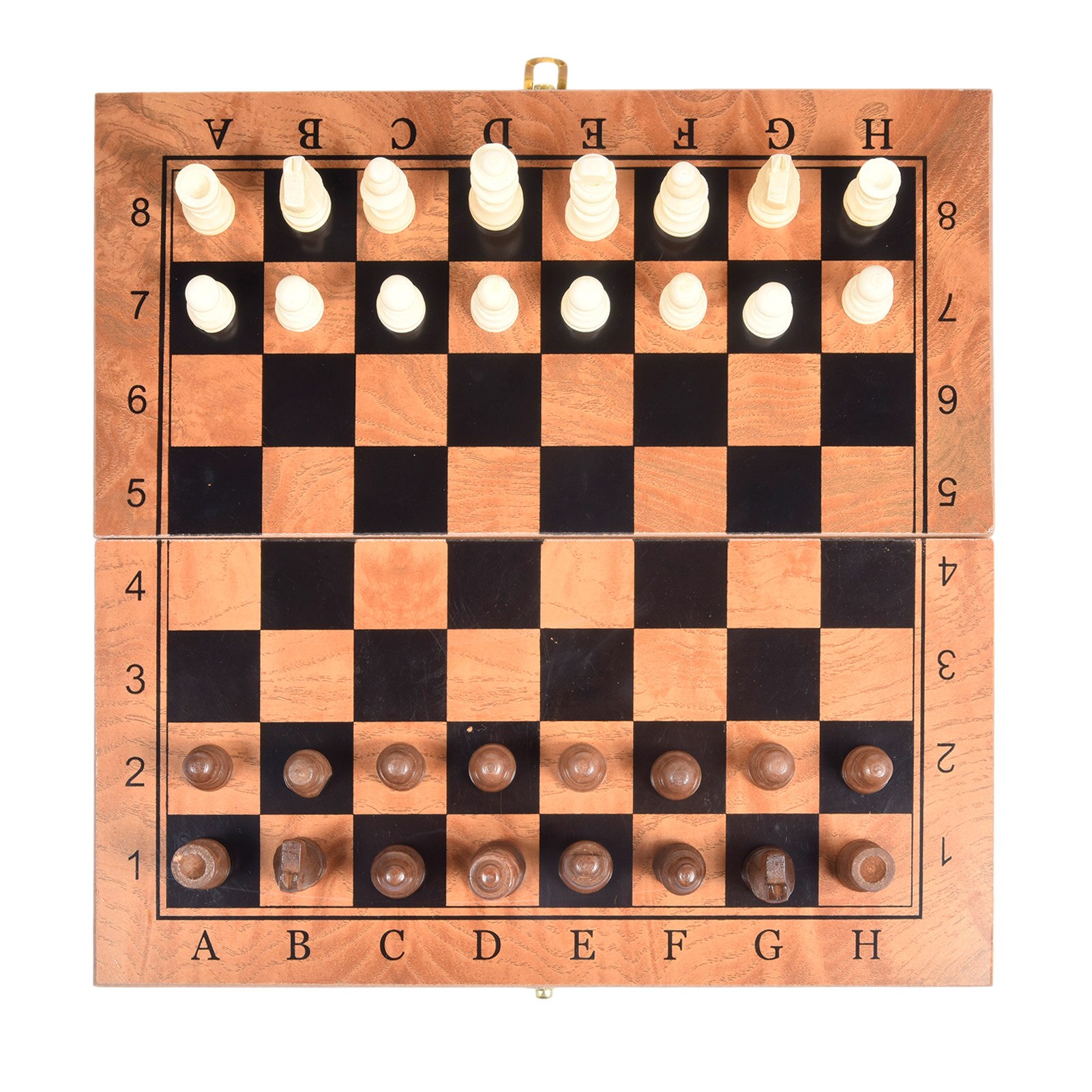 3-In-1 Houten Schaakspel Met Vouwen Schaakbord Board Game Multiple Play Methoden Opvouwbare Opslag te Dragen