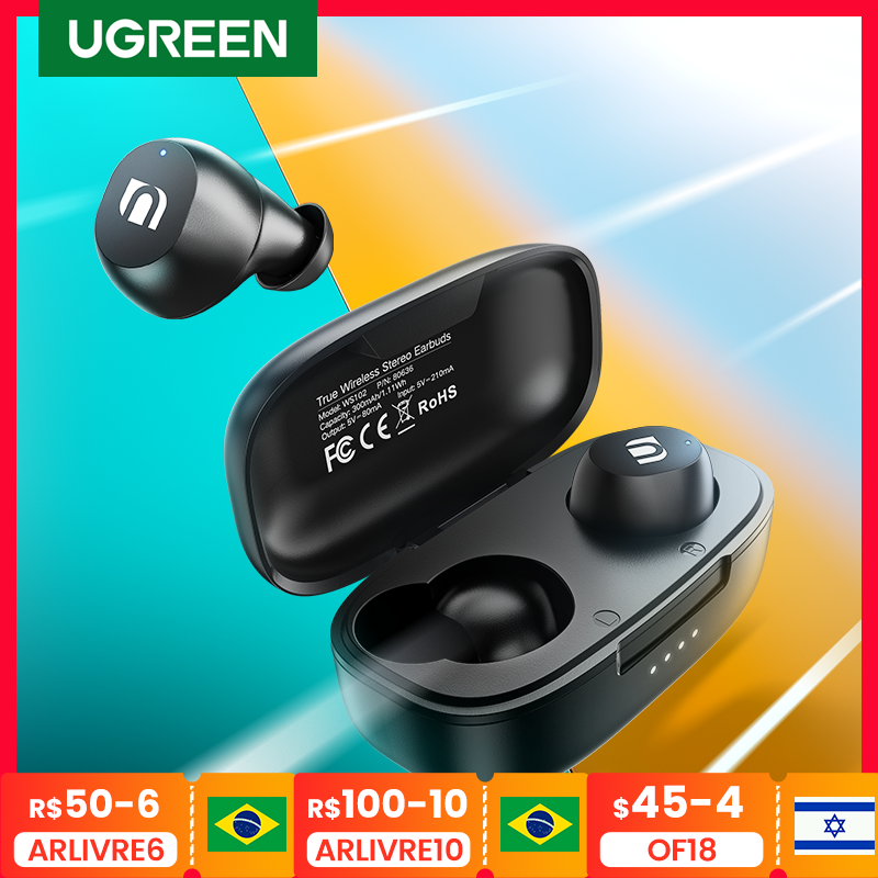 UGREEN TWS Bluetooth Earphones Headphones True Wireless Earbuds In Ear Stereo Headset Sport TWS Bluetooth Headphones