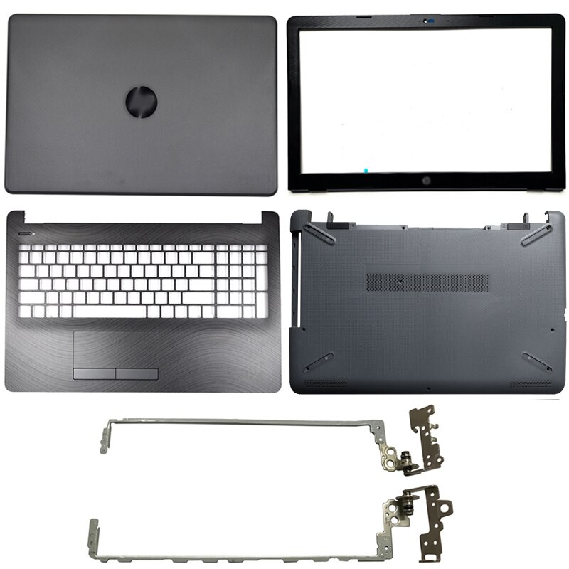 Cubierta trasera LCD/bisel frontal/bisagras LCD/reposamanos/cubierta inferior para ordenador portátil serie HP 15-BS 15T-BS 15-BW 250 G6 255 G6 929893-001 gris