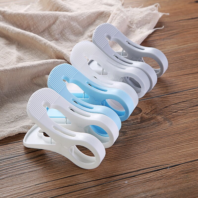Pinces à linge en plastique épais pour la maison, coupe-vent pour sécher les vêtements, rideaux, couette solide