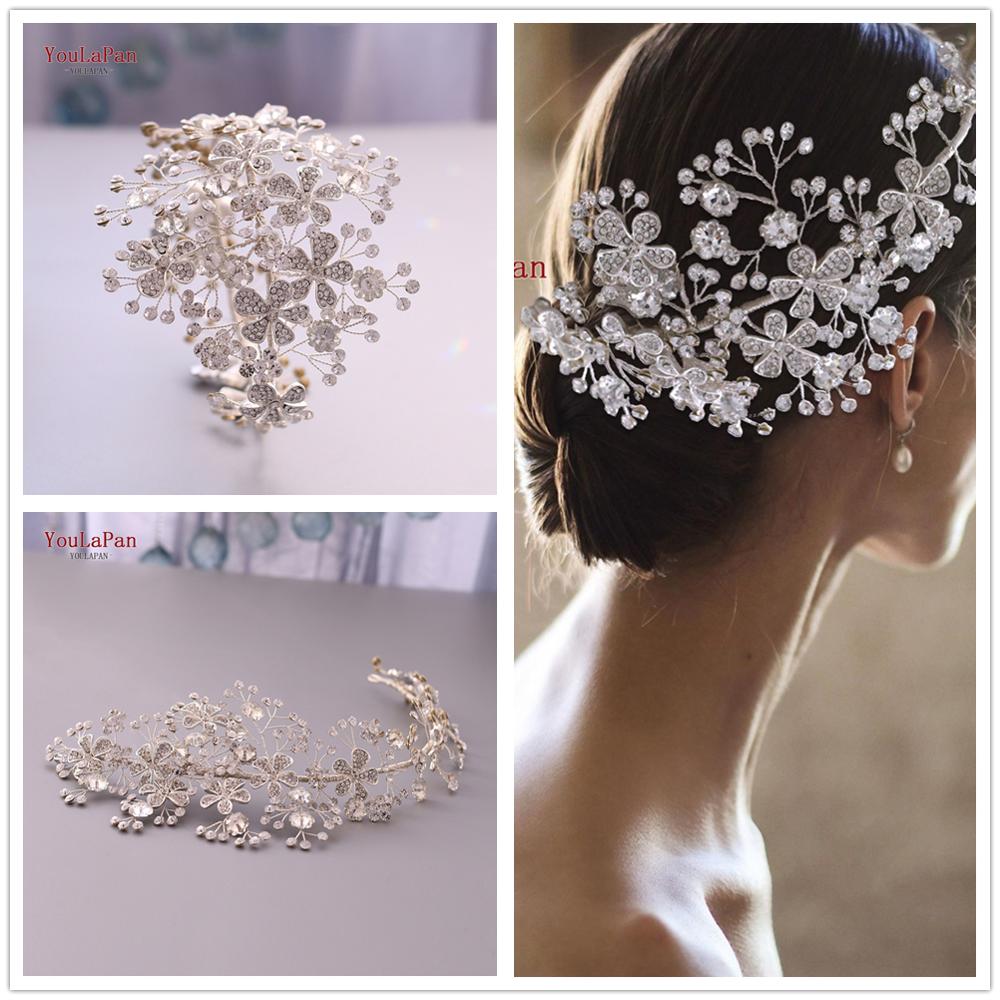 TOPQUEEN-bandeau de luxe pour mariage, HP273, bandeau, bijoux, couronne de mariage, diadème de mariée pour mariage