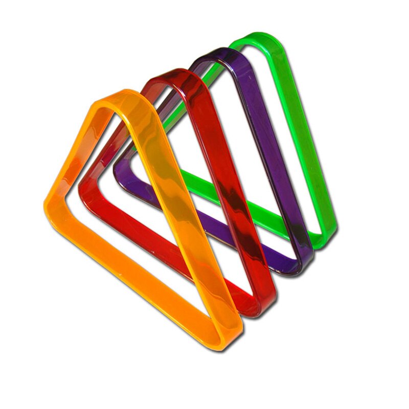 xmlivet Colorful Standard 2 1/4 inch Billiard Table Triangle Rack 57.25mm PVC frame Balls Rack Billiards Accessories China