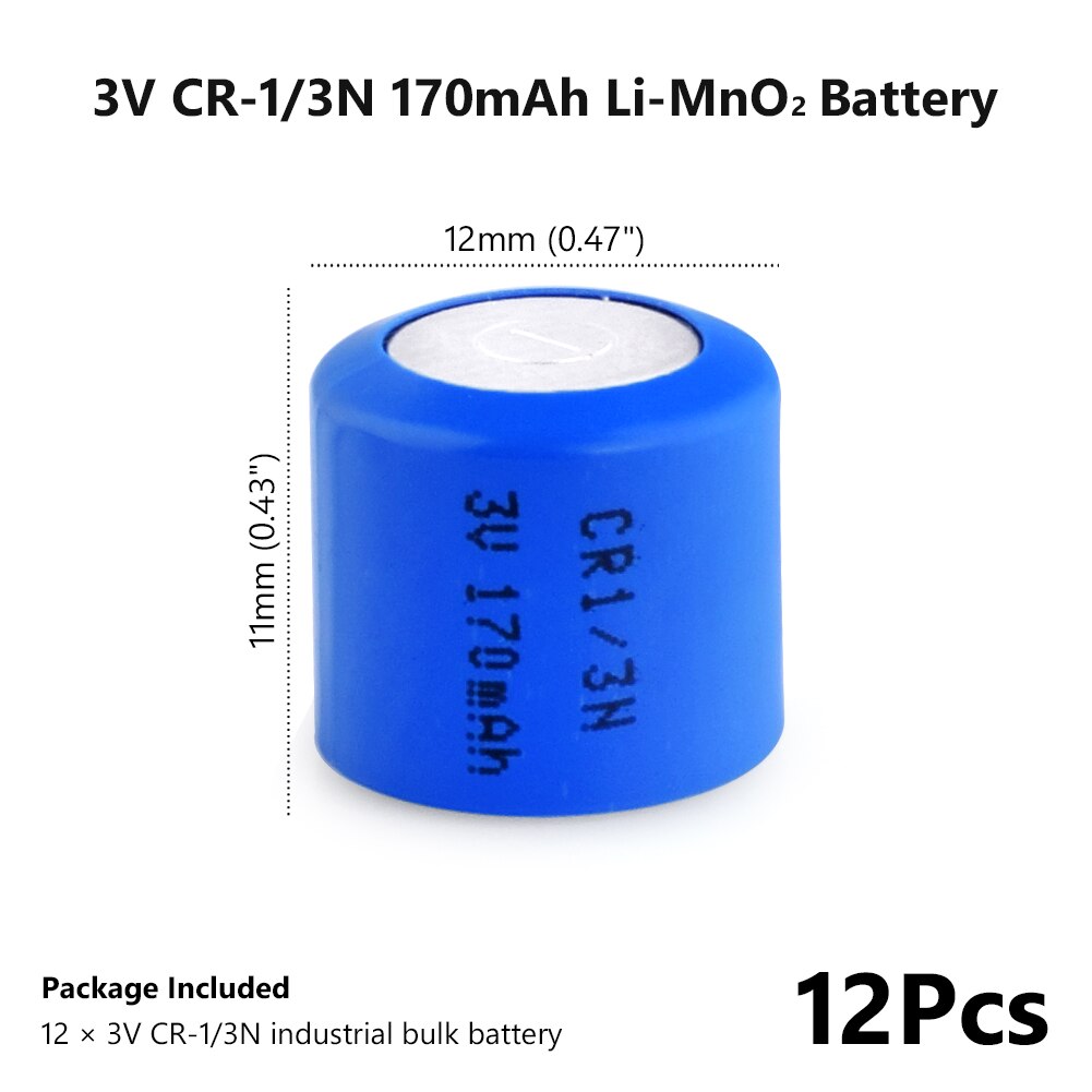 1-12 Pièces CR1/3N DL1/3N 3V batterie Au Lithium primaire DL1/3N CR1/3 1/3N CR13N 13N CR13 pour Caméra Bouton De Localisation LiMnO2 batteries: 12pcs