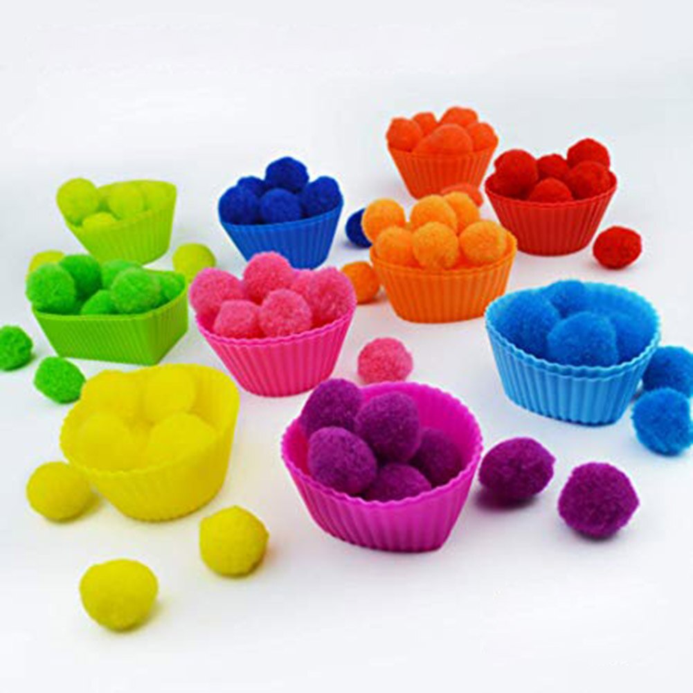 Artesanía de costura DIY, 300 Uds., pompón multicolor, artesanía de piel, pompones suaves, decoración de boda, coser en tela, accesorios
