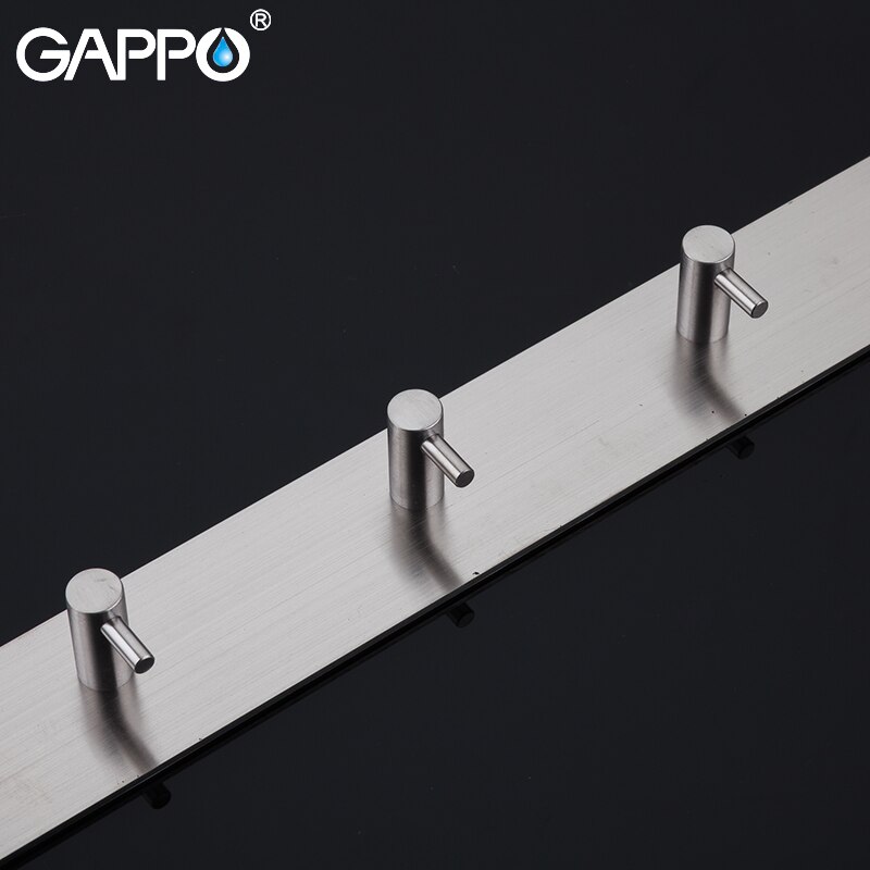 GAPPO Robe Hooks 7 clothes hook stainless steel Hooks Wall mount Coat Hat hanger Bathroom Towel Hanger